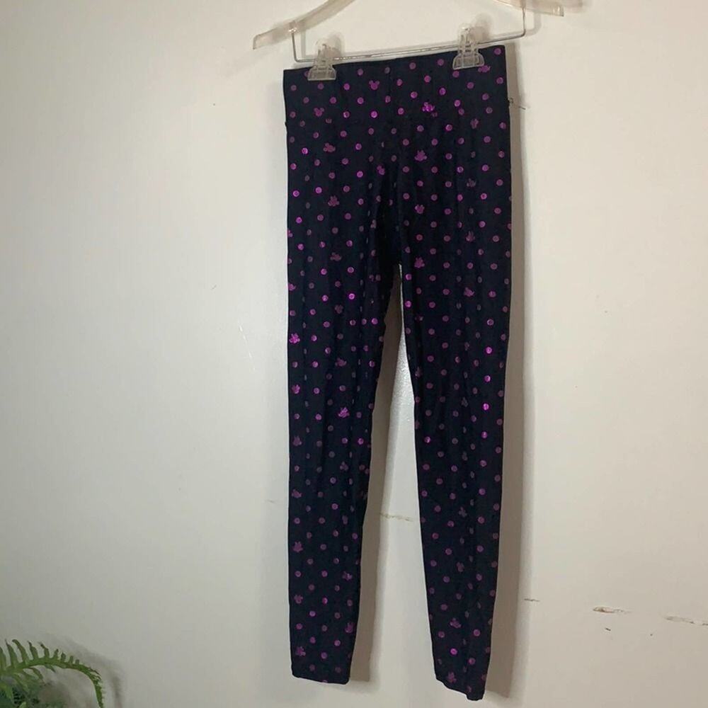 TEREZ DISNEY POLKA‎ DOT FOIL TAIL BAND LEGGING SZ S